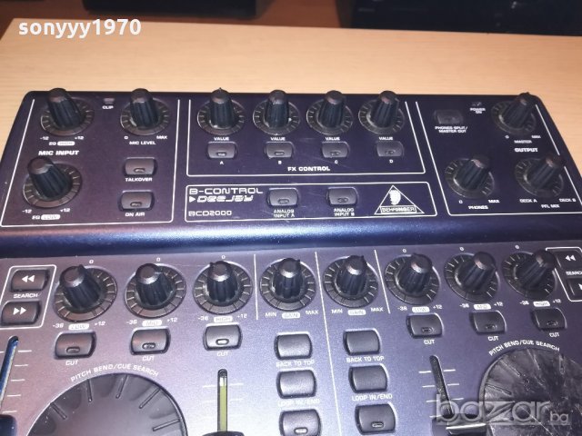 behriner bcd2000 b-control deejay-usb midi dj controller from uk, снимка 6 - Ресийвъри, усилватели, смесителни пултове - 20284389