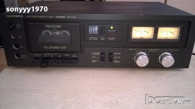 Ретро колекция telefunken tc450m high com-deck-germany-внос швеицария, снимка 9 - Ресийвъри, усилватели, смесителни пултове - 17948425