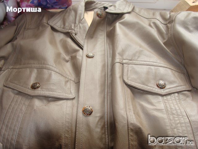   Front Мъжко яке естествена кожа  РАЗПРОДАЖБА, снимка 5 - Якета - 21183676