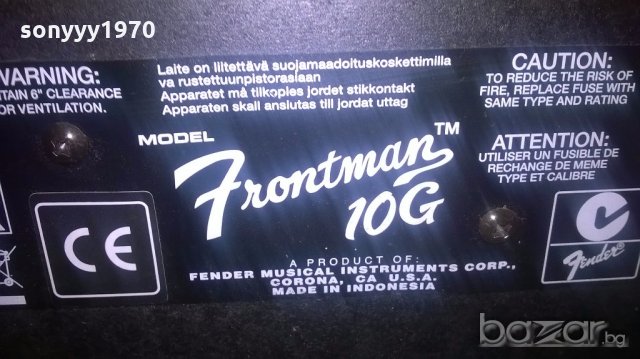 fender frontman 10g-китарно кубе-28х26х15см-внос англия, снимка 17 - Тонколони - 18814435