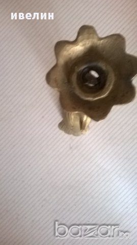 фигуративен месингов свещник , снимка 5 - Антикварни и старинни предмети - 18064273