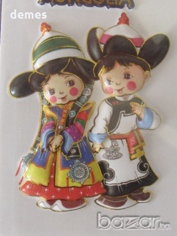 Автентичен 3D магнит от Монголия-серия-10, снимка 4 - Други ценни предмети - 19574286