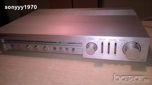 onkyo tx-20 tuner amplifier-made in japan-внос швеицария, снимка 8 - Ресийвъри, усилватели, смесителни пултове - 18713161