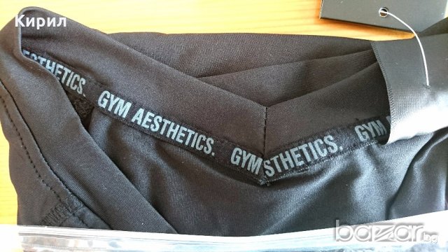 Мъжки спортни тениски за фитнес Gym Aesthetics ЧЕРНА, снимка 7 - Тениски - 20084220