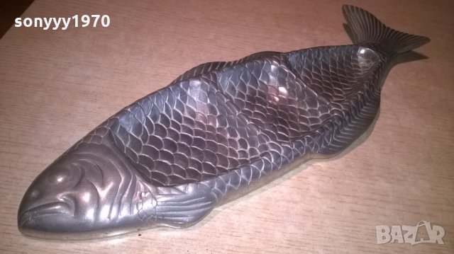голяма риба-ретро колекция-масивна-50х17см-внос швеция, снимка 5 - Колекции - 25384425