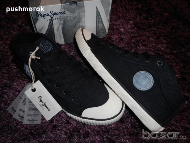 Pepe Jeans INDUSTRY DEEP DYE Black, снимка 6 - Маратонки - 21179992