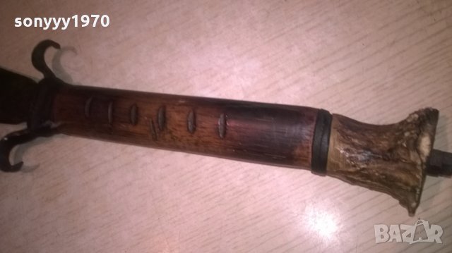 изковани в огъня-оръжие/кукри/меч/сабя-внос швеция-72см, снимка 11 - Колекции - 25533664