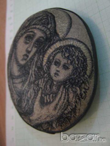 Икона върху речен камък, снимка 3 - Други ценни предмети - 7599184