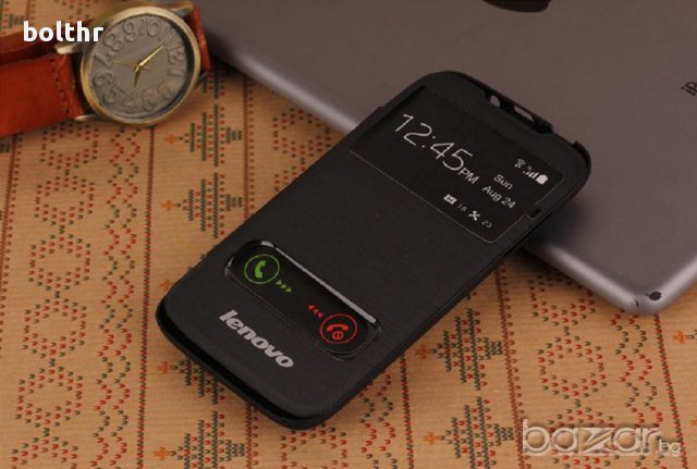 ХОРИЗОНТАЛЕН FLIP КАЛЪФ-ГРЪБ ЗА LENOVO A369, снимка 1