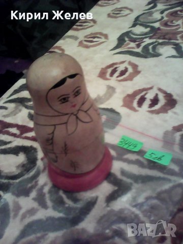 Матрьошка малка , снимка 2 - Антикварни и старинни предмети - 23795446