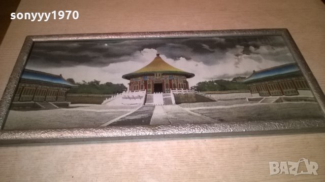 красива картина със сребърна рамка и стъкло-59х27см, снимка 9 - Колекции - 24642420