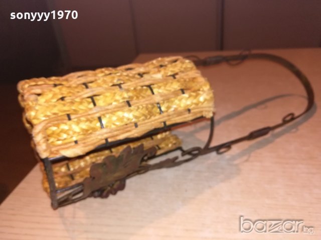 поставка за вино-метална с оплетка-40х12см-внос швеицария, снимка 11 - Колекции - 20310658