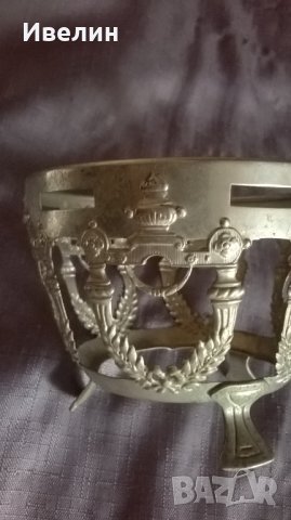 метална купа арт деко, снимка 4 - Антикварни и старинни предмети - 25174236