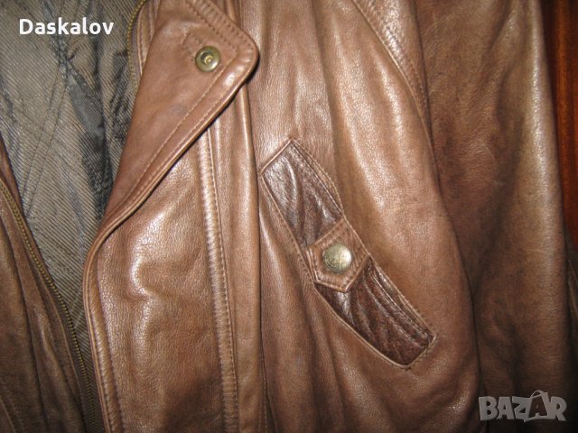 Продавам мъжко яке естествена кожа, снимка 3 - Якета - 23851495