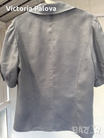 Хубава блуза(риза) CONTRA,лен 100%, снимка 5 - Ризи - 22647803