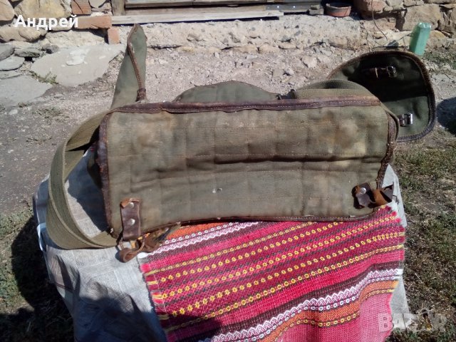 Стара брезентова чанта, снимка 7 - Антикварни и старинни предмети - 22998251
