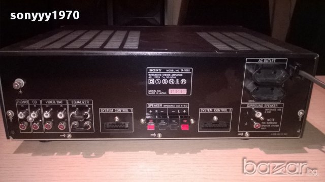 sony ta-v701 stereo amplifier-japan-внос швеицария, снимка 8 - Ресийвъри, усилватели, смесителни пултове - 12616764