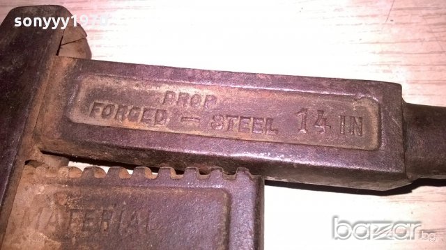 АНТИКА-drop forged-steel 14 in-40см-с дървена дръжка-внос швеицария, снимка 7 - Други инструменти - 18429878