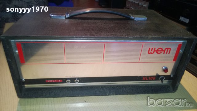 wem sl 100 amplifier-watkins electronic music ltd london england, снимка 7 - Ресийвъри, усилватели, смесителни пултове - 9352791