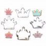 сет 4 Корони корона различни резец метални резци форми  за декорация бисквитки и фондан тесто украса