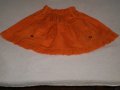 Нова детска пола в оранжево размер 104, снимка 1 - Детски рокли и поли - 10767814
