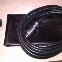 shure-кожен калъф+кабел с жак/букса+стоика за профи микрофон, снимка 4 - Микрофони - 20309878