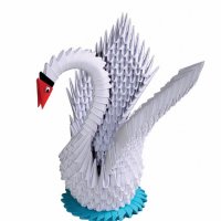 Комплект за изработване на модулно оригами Бял лебед, снимка 5 - Други - 19520625