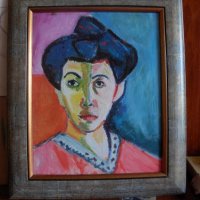 Анри Матис - портрет 1905г. - копие, снимка 3 - Картини - 22362894