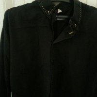 Мъжка черна риза, снимка 3 - Ризи - 22462985