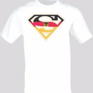 Супермен Superman Logo German Deutsch Flag Тениска Мъжка/Дамска S до 2XL, снимка 1 - Тениски - 14354004