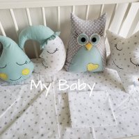 Бебешки възглавнички и чаршафи за бебешка кошарка, снимка 2 - Спално бельо и завивки - 25757325