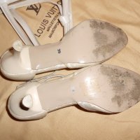 Дамски бели обувки сатен , снимка 9 - Дамски обувки на ток - 19670099