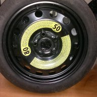 Резервна гума патерица за ауди и фолксваген 5x112 16цола , снимка 1 - Гуми и джанти - 13535533