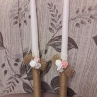Сватбени ритуални свещи, снимка 2 - Сватбени аксесоари - 18762017
