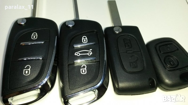 Празни кутийки /заместител/ за дистанционно управление за  PEUGEOТ адаптирам ключòве , снимка 1