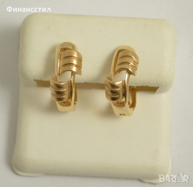 златни обици 43545-9, снимка 1