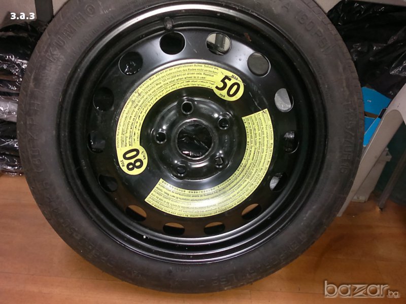 Резервна гума патерица за ауди и фолксваген 5x112 16цола , снимка 1