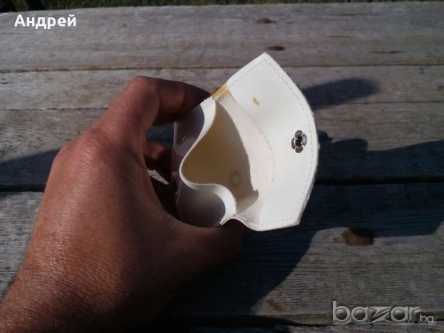 Кожено портмоне, снимка 6 - Антикварни и старинни предмети - 19505537