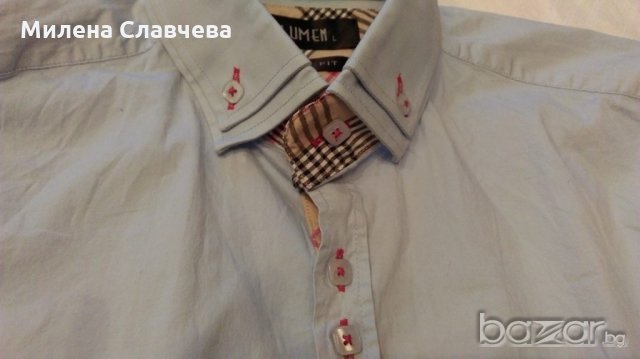  УНИКАЛНА мъжка риза тип BURBERRY, снимка 6 - Ризи - 20811696