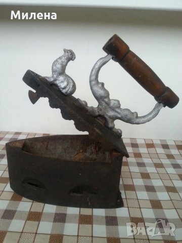 Антикварна ютия с петле, снимка 6 - Антикварни и старинни предмети - 22024829