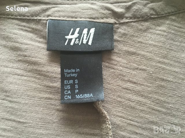 Кафява блуза Н&М, снимка 4 - Блузи с дълъг ръкав и пуловери - 21894203