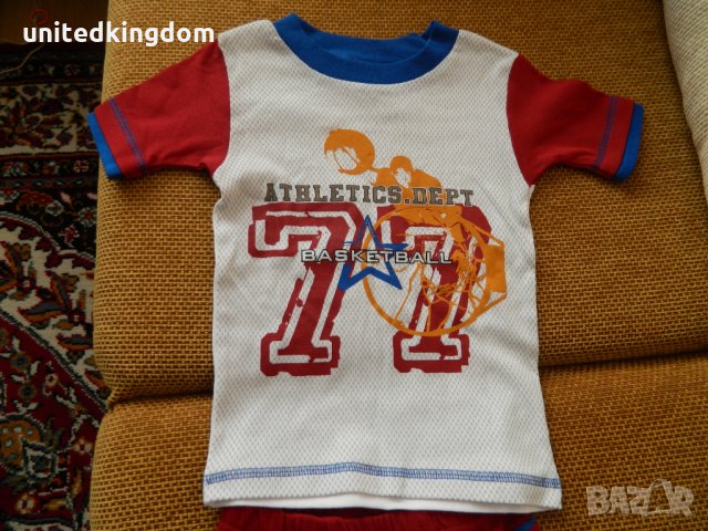 Чисто нов комплект - панталонки и блузка с къс ръкав - произведено в България - 100 % памук, снимка 2 - Детски комплекти - 23786024