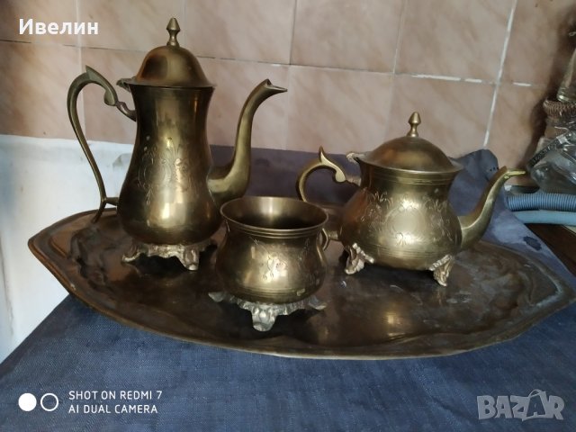бароков сервиз от бронз, снимка 1 - Антикварни и старинни предмети - 25853105