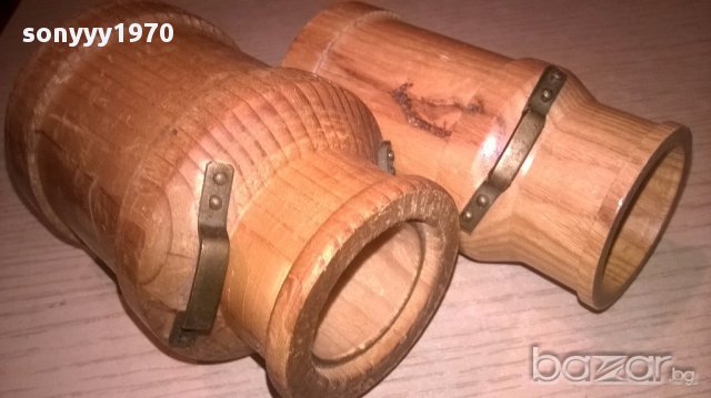 Ретро колекция-гюм 2бр-дърво/месинг-10/7/6см-внос швеицария, снимка 10 - Антикварни и старинни предмети - 17364113