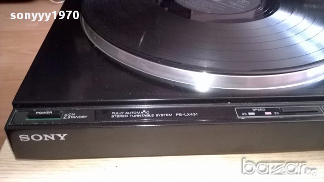 Sony ps-lx431 stereo turntable-made in japan-внос швеицария, снимка 7 - Ресийвъри, усилватели, смесителни пултове - 15858496