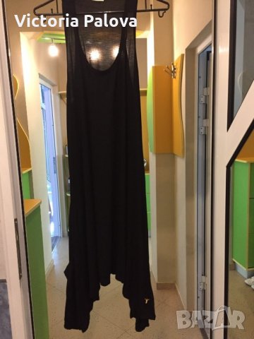 Асиметрична удобна рокля с джобове, снимка 2 - Рокли - 25693469