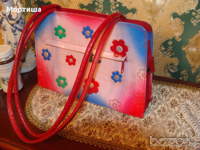   РАЗПРОДАЖБА Винтидж чанта естествена кожа ръчна изработка , снимка 2 - Чанти - 17130665