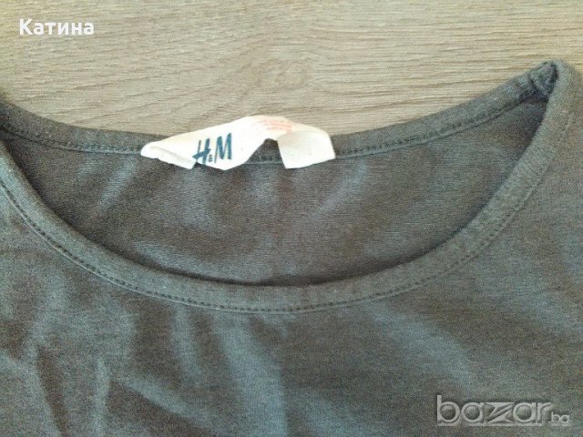 Намаление H&M сладка блузка в графит, снимка 3 - Детски Блузи и туники - 18891697
