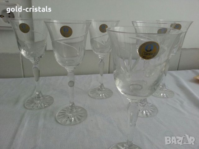 кристални чаши за вино , снимка 7 - Антикварни и старинни предмети - 23518686