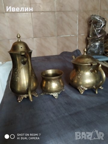 бароков сервиз от бронз, снимка 5 - Антикварни и старинни предмети - 25853105